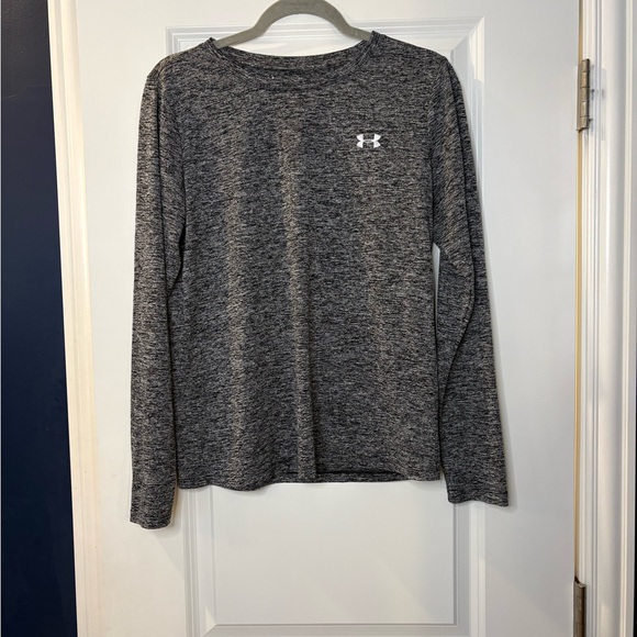 Under Armour Tops - Under Armour Black and White Heathered Shirt size medium